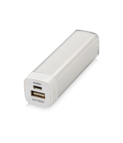 Портативное зарядное устройство "Ангра", 2200 mAh, белый