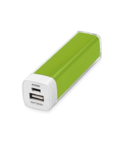 Портативное зарядное устройство "Ангра", 2200 mAh, зеленое яблоко