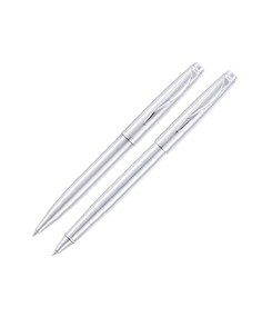 Набор Pierre Cardin PEN&PEN: ручка шариковая + роллер. Цвет - стальной. Упаковка Е.