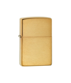 Зажигалка ZIPPO с покрытием Brushed Brass, латунь/сталь, золотистая, матовая, 38x13x57 мм