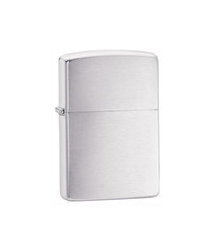 Зажигалка ZIPPO Classic с покрытием Brushed Chrome, латунь/сталь, серебристая, матовая, 38x13x57 мм