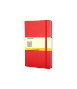 Записная книжка Moleskine Classic (в клетку) в твердой обложке, Large (13х21см), красный