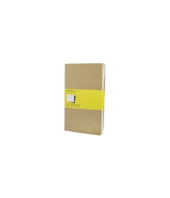 Записная книжка Moleskine Cahier (в клетку, 3 шт.), Large (13х21см), бежевый