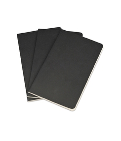 Записная книжка Moleskine Cahier (нелинованный, 3 шт.), Large (13х21см), черный