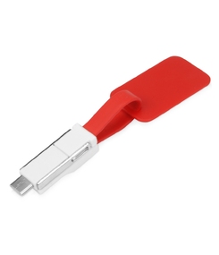 Зарядный кабель 3-в-1 "Charge-it", красный