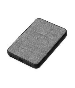 Портативное зарядное устройство из rPET "Reborn", 5000 mAh, серый