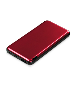 Внешний аккумулятор «Forge» v.2, металл, 10000mah, красный