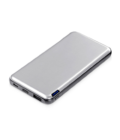 Внешний аккумулятор «Forge» v.2, металл, 10000mah, серебристый