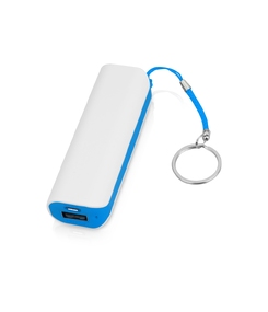 Портативное зарядное устройство (power bank) Basis, 2000 mAh, белый/светло-голубой