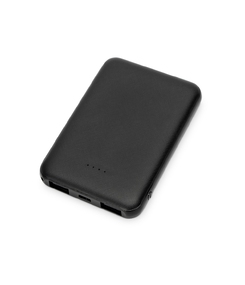 Портативное зарядное устройство"Grind", 5000 mAh, черный