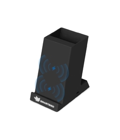 Беспроводная зарядка-подставка с подсветкой "Glow box", черный