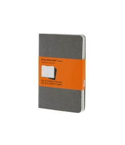 Записная книжка Moleskine Cahier (в линейку, 3 шт.), Pocket (9х14см), серый