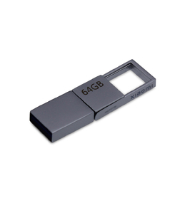 USB 3.0-флешка на 64 Гб с разъемами USB-A и Type-C, серебристый