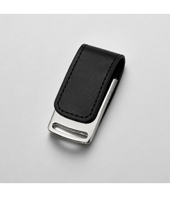 Флеш-карта USB 2.0 16 Gb с магнитным замком "Vigo", черный/серебристый
