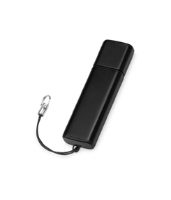 Флеш-карта USB 2.0 16 Gb металлическая с колпачком "Borgir", черный
