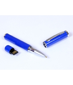 USB-флешка на 8 Гб в виде ручки с мини чипом, синий
