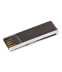 USB-флешка на 32 Гб в виде зажима для купюр, серебро