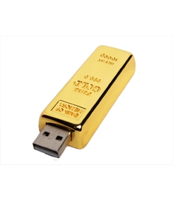 USB-флешка на 32 Гб в виде слитка золота, золотой