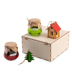 Подарочный набор «Decoration Deluxe» 2.0 с двумя видами варенья, натуральный