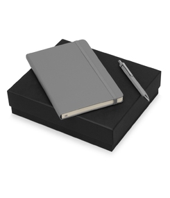 Подарочный набор Moleskine Hemingway с блокнотом А5 и ручкой, серый