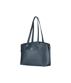 Сумка женская WENGER RosaElli с карманом для ноутбука 14", синяя, полиэстер, 37 x29x19 см