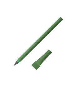 Вечный карандаш из переработанной бумаги "Recycled pencil", зеленый классический