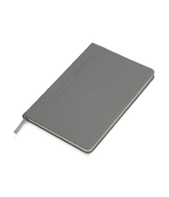 Блокнот А5 "Magnet" 14,3*21 с магнитным держателем для ручки, серый