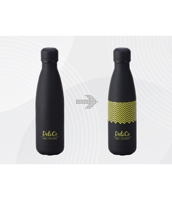 Вакуумная термобутылка «Vacuum bottle C1», soft touch, 500 мл, черный, с УФ печатью