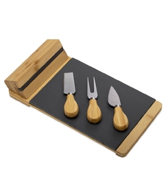 Набор для сыра из сланцевой доски и ножей Bamboo collection "Taleggio"