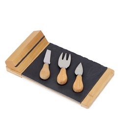 Набор для сыра из сланцевой доски и ножей Bamboo collection "Taleggio" (Р)