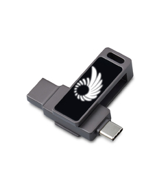Флешка 32 ГБ USB Type-C и USB 3.0 с подсветкой лого «Спинлайт»