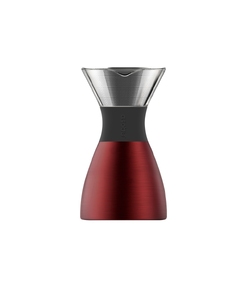 Кофеварка POUR OVER, 1000 мл, красный/черный