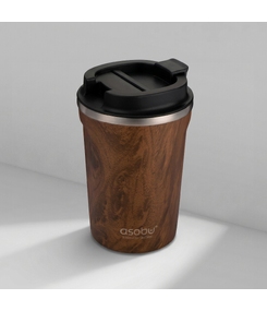 Термокружка CAFe COMPACT, 380 мл, wood