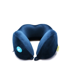 Подушка для путешествий со встроенным массажером "Massage Tranquility Pillow", синий