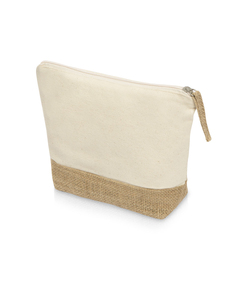 Косметичка "Jute" из хлопка и джута, натуральный
