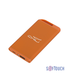 Зарядное устройство "Theta" с фонариком, 4000 mAh, покрытие soft touch