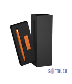 Набор ручка + флеш-карта 8 Гб в футляре, покрытие soft touch