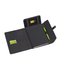 Папка А5 с беспроводным зарядным устройством 4000 mAh и блокнотом softtouch