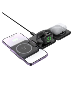 Складная беспроводная (15W) зарядная станция "Flip" с MagSafe
