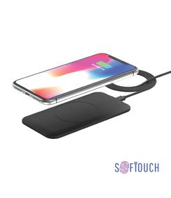 Настольное беспроводное зарядное устройство "Slim SOFTTOUCH"