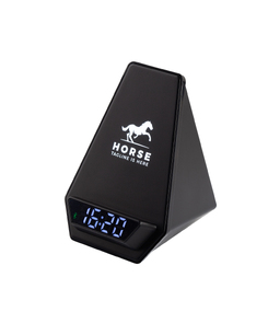 Настольная Bluetooth колонка (3Вт) "Smart Pyramid" с часами и беспроводным (15W) зарядным устройством, с подсветкой логотипа