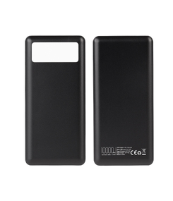 Зарядное устройство "Lumos" 10000 mAh с фонариком, черный