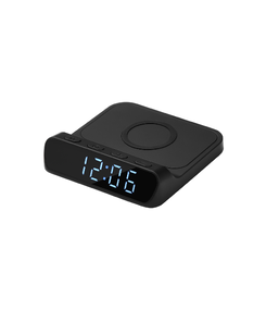 Зарядная станция с часами 15W Ригель (Rigel), черная