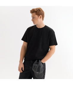 Футболка унисекс Крис (Kris), 150 гр., черная, размер XS
