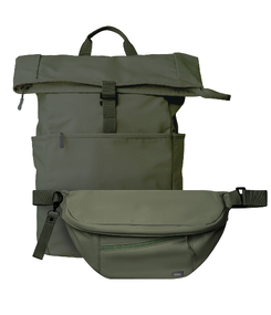 Подарочный набор Бостон (Boston), зеленый (рюкзак, сумка через плечо (cross body)