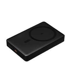 Внешний аккумулятор Атлантис Плюс PD (Atlantis PD Plus) 10000mAh с функцией беспроводной зарядки 15W, черный