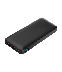 Внешний аккумулятор с цветной подсветкой Анкор Макс Плюс PD (Ancor PD Max Plus) 10000 mAh, черный