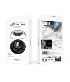Кабель VONMAHLEN allroundo® eco 6 в 1 с быстрой зарядкой, 90 см