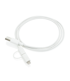 Кабель «2 в 1» с лицензированным MFi разъемом Apple Lightning