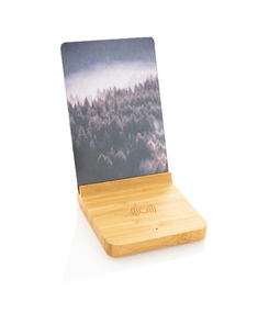 Док-станция для беспроводной зарядки с фоторамкой Bamboo, 5 Вт
